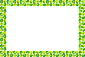 Green and yellow frame