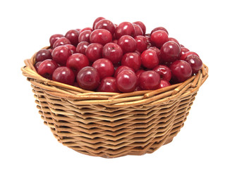 Cherries in a basket