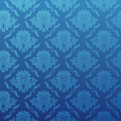 Blaue Tapete mit nahtlosem Muster © Parttime