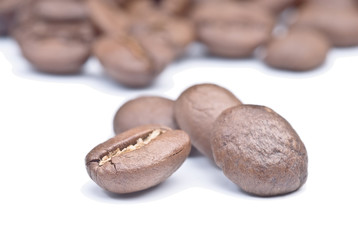 Macro picture coffee beans