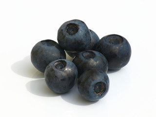 gros plan de myrtilles