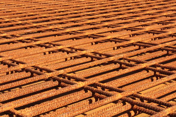 Plaques de métal rouillé