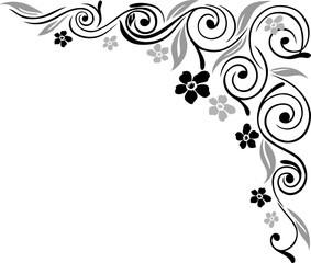 Blumen, Blüten, Ranke, filigran, ornamental