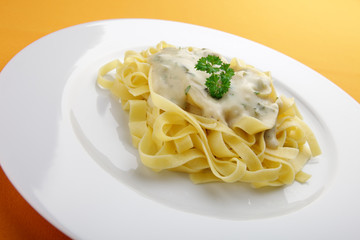 pasta with cheese sauce