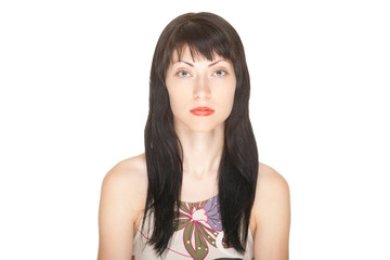 Naklejka premium young beautiful woman