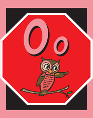 Flash Card Letter O nouns. There is one for each letter.