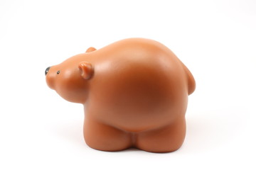 Brown child's toy bear