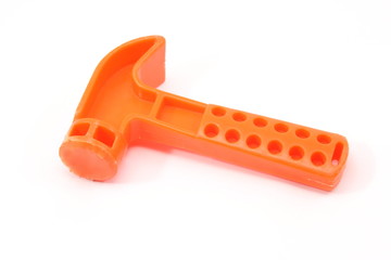 Orange toy hammer