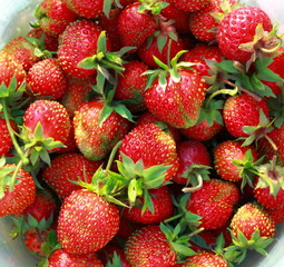 strawberries background
