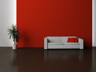 sofa in the room