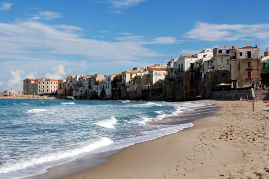 View at coast in Cefalu