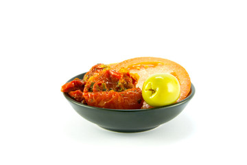 Sun Dried Tomatoes and Green Olive