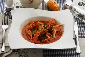 Zuppa di scampi
