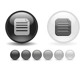 Internet shiny buttons. Vector illustration.