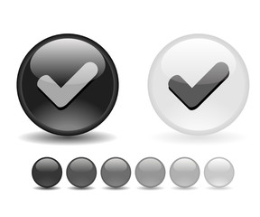 Internet shiny buttons. Vector illustration.