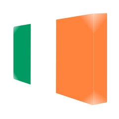 brique glassy avec drapeau irlande ireland eire