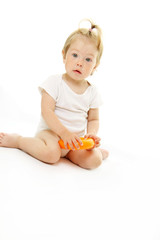 Portrait of adorable baby