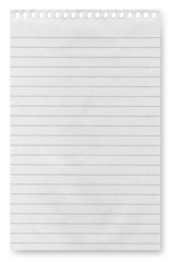 Naklejka premium paper background from spiral notebook