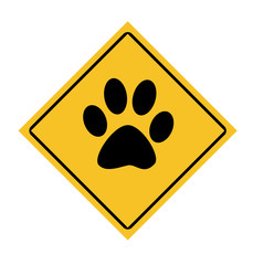 No animals road sign