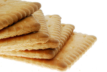 biscuits isolated on white