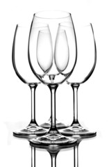 Wine glass arrangement