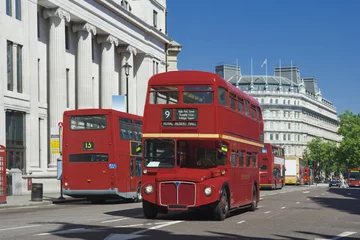 Poster Oude Londense bus © Aliaksandr Kazlou