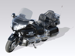 Black motorcycle