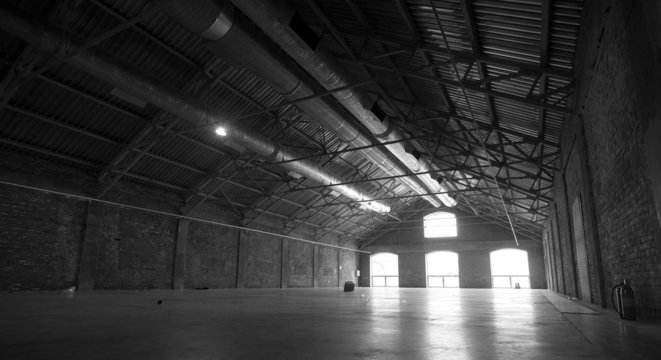 Empty hangar