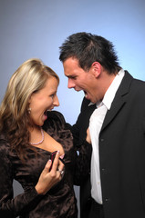 Young attractive manager and secretary