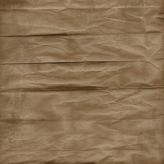 Wrinkled Brown Paper