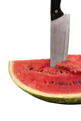 Chopped watermelon