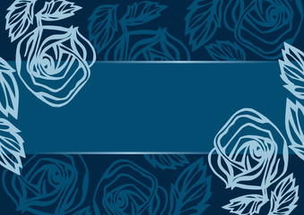 Floral design banner, vector illustration
