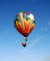 Naklejka premium Hot air balloons