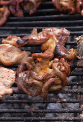 Innereien am Grill