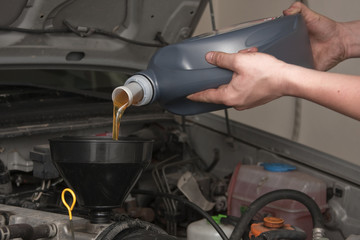 Remplissage d'huile moteur