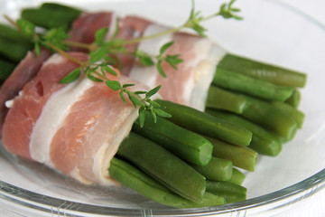 Grune Bohnen mit Speck