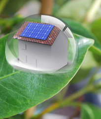 Maison photovoltaique dans Goutte d'eau