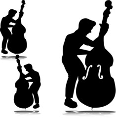 bass play vector silhouettes.svg