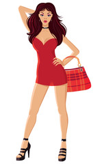 Beautiful fashion girl