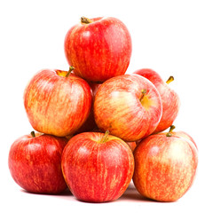 pile of apples isolated