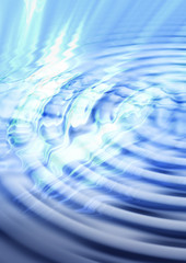 透明に広がる波紋