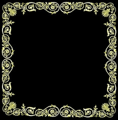 white and yellow curl frame