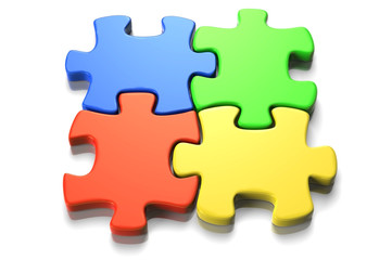 Obraz premium Puzzle Team