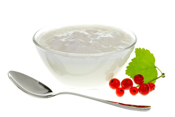 Yogurt bowl with Redcurrant berries