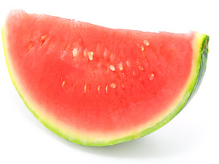 Slice of water-melon on white background