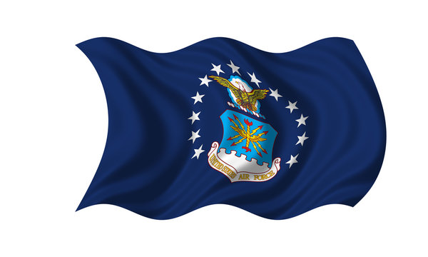 waving united states air force flag clip art preview