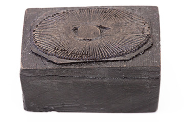 tampon en bois sculpté