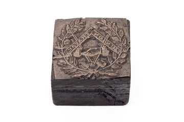 tampon en bois sculpté