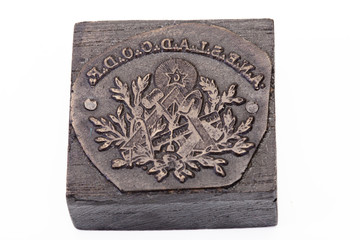 tampon en bois sculpté