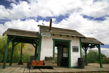 old train station in wild west